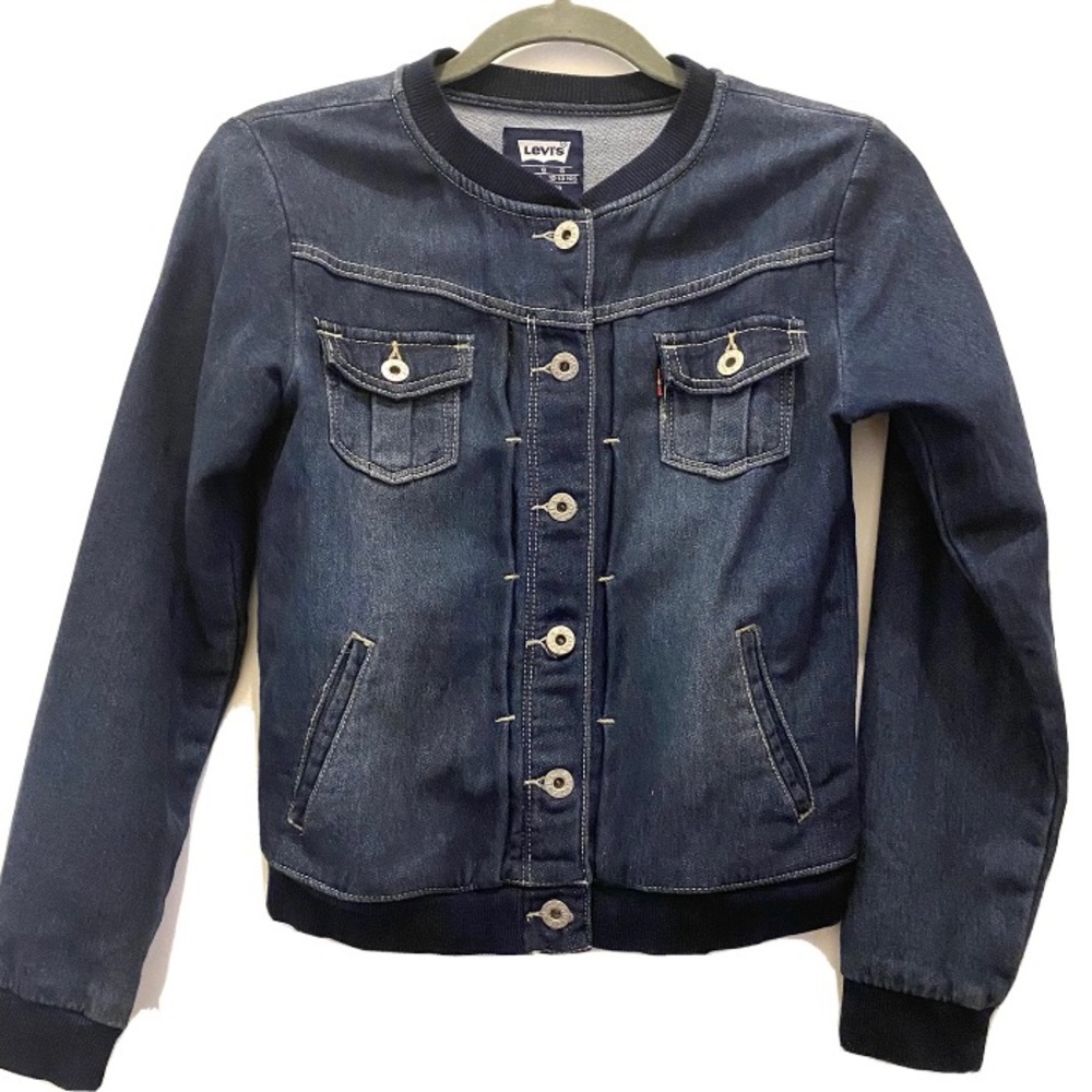 Girls’ Levi’s Button-Up Denim Jacket, Size Large